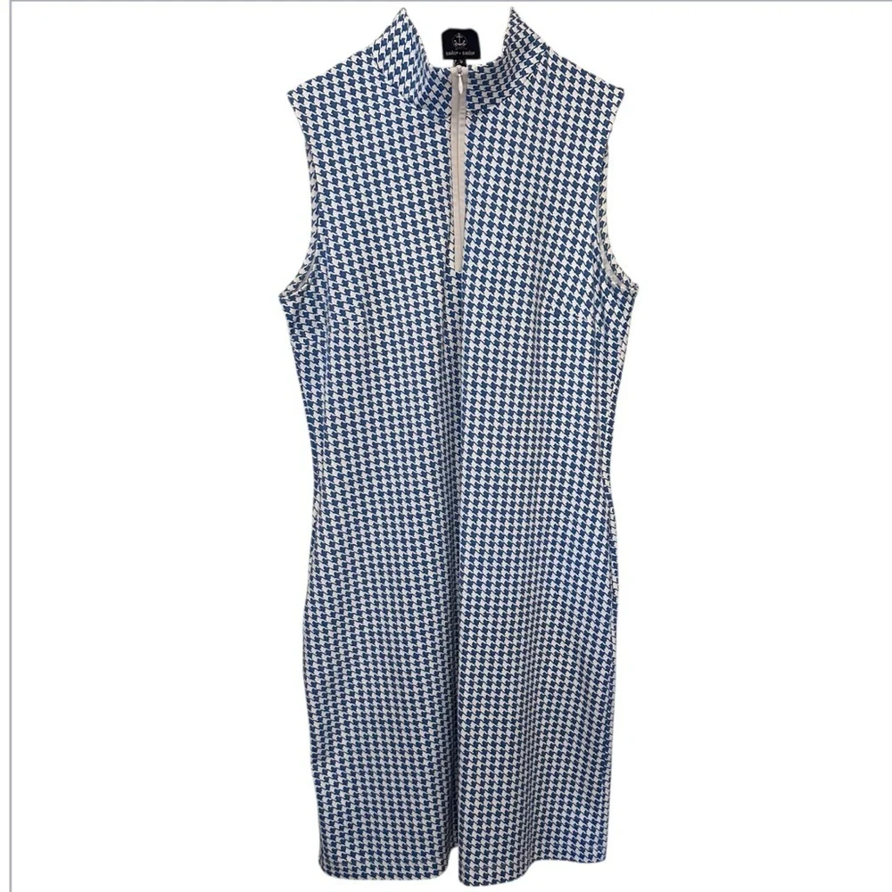 EUC Sailor-Sailor Blue and White Dress - Picture 1 of 3